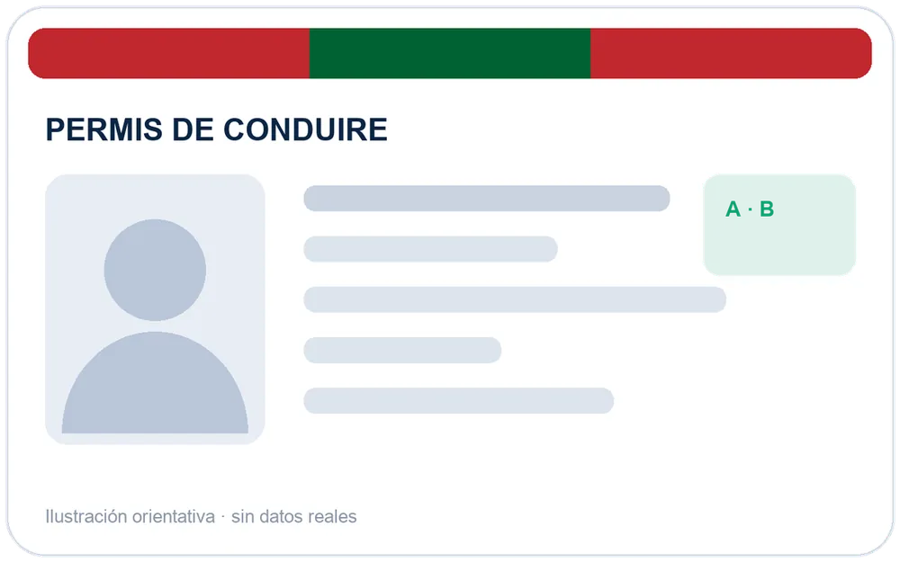 Carnet de Marruecos con los datos tapados
