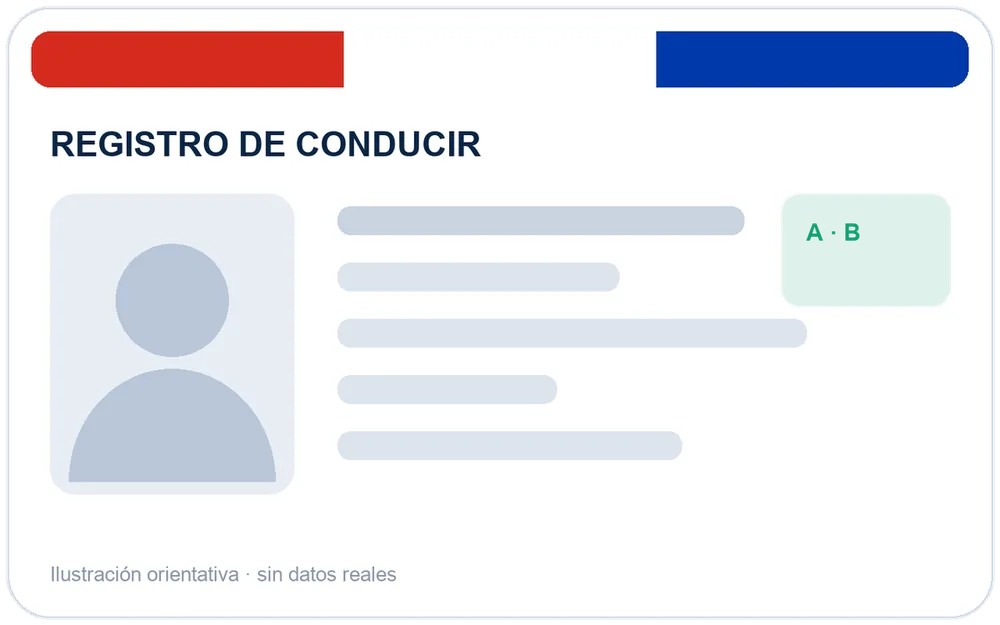 Carnet de Paraguay con los datos tapados